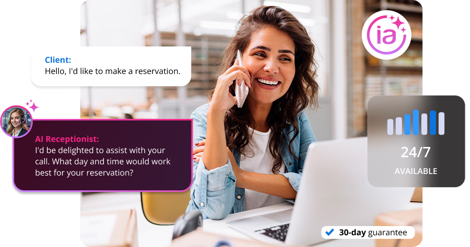 Satisfied customer calling the Arsys AI Receptionist